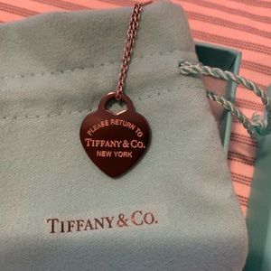 Tiffany’s & Co. Titanium heart pendant necklace